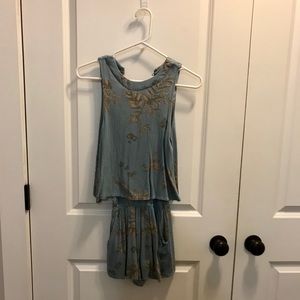 Sun and shadow romper